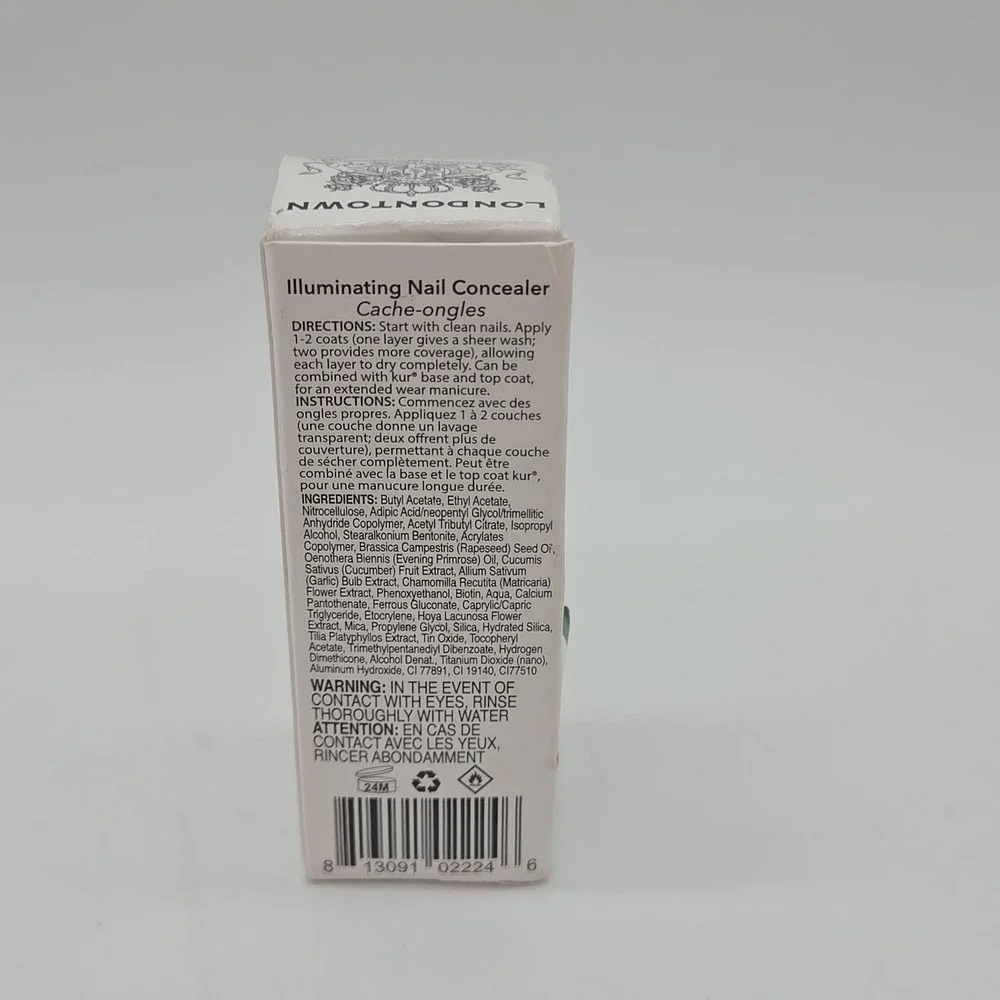 LONDONTOWN Kur Illuminating Nail Concealer White Full Size 0.4 oz New in Box
